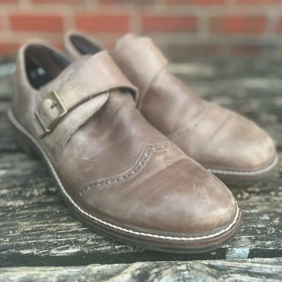 NAOT EVIDENCE VINTAGE FOG LIGHT BROWN LEATHER SLIP RESISTANT SHOES 40/ 7.5